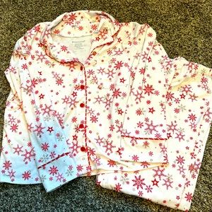 Girls American Girl Snowflake Pajamas Size Large 14/16